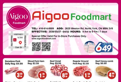 Aigoo Foodmart Flyer March 27 to April 2