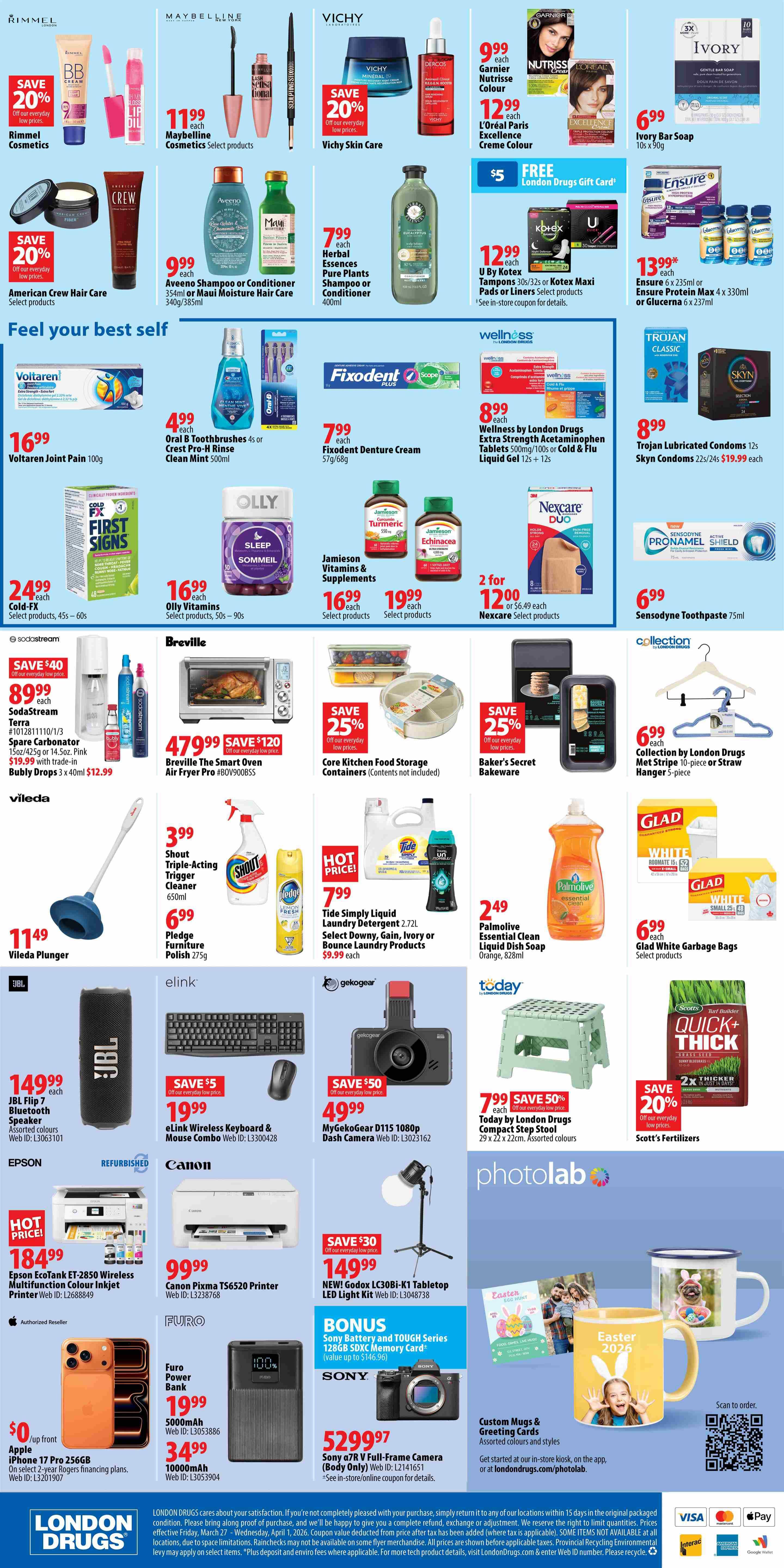 London Drugs Weekly Flyer March 27 to April 1