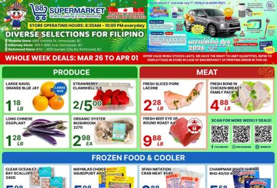 88 Supermarket Flyer March 26 to April 1
