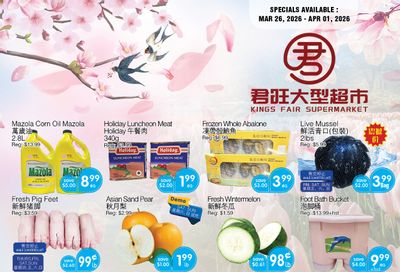 Kings Fair Supermarket Flyer March 26 to April 1