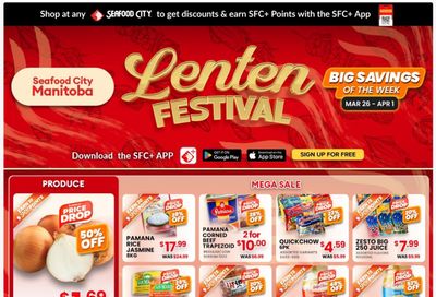 Seafood City Supermarket (MB) Flyer March 26 to April 1