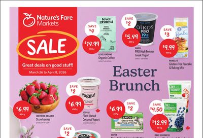 Nature's Fare Markets Flyer March 26 to April 8