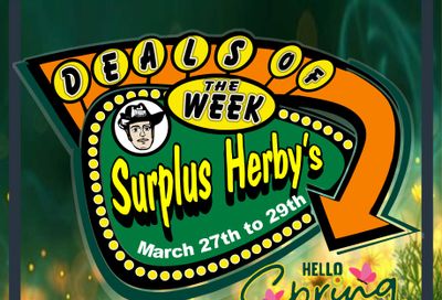 Surplus Herby’s Flyer March 27 to 29