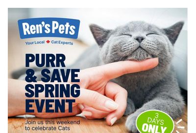 Ren's Pets Flyer March 27 to 29