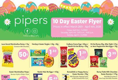 Pipers Superstore Flyer March 26 to April 1