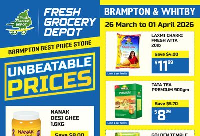 Fresh Grocery Depot Flyer March 26 to April 1