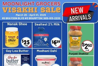 Moonlight Grocers Flyer March 26 to April 1