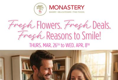 Monastery Bakery Flyer March 26 to April 8