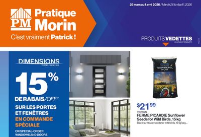 Patrick Morin Flyer March 26 to April 1