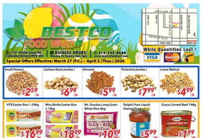 BestCo Food Mart (Etobicoke) Flyer March 27 to April 2
