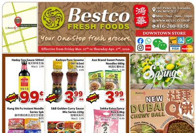 BestCo Food Mart (Downtown Toronto) Flyer March 27 to April 2