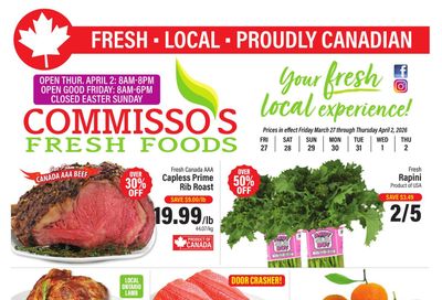 Commisso's Fresh Foods Flyer March 27 to April 2
