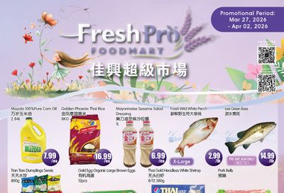 FreshPro Foodmart (Richmond Hill) Flyer March 27 to April 2