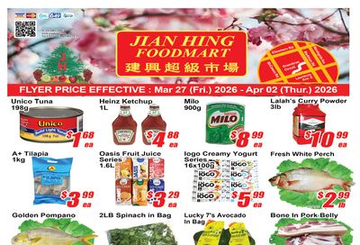 Jian Hing Foodmart (Scarborough) Flyer March 27 to April 2