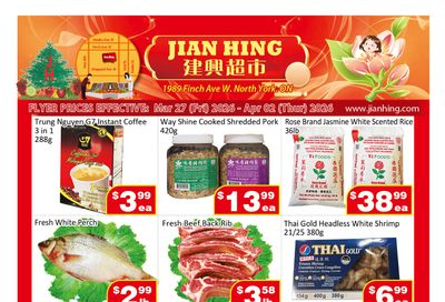 Jian Hing Supermarket (North York) Flyer March 27 to April 2