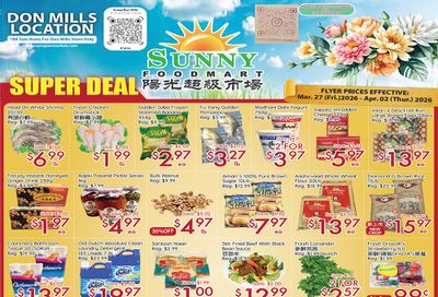Sunny Foodmart (Don Mills) Flyer March 27 to April 2