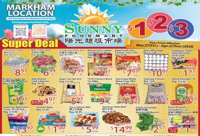 Sunny Foodmart (Markham) Flyer March 27 to April 2