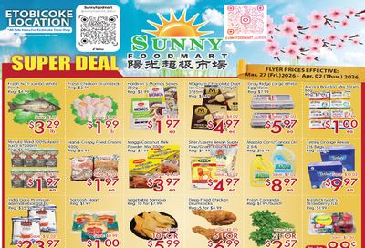Sunny Foodmart (Etobicoke) Flyer March 27 to April 2