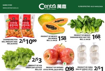 Centra Foods (Barrie) Flyer March 27 to April 2