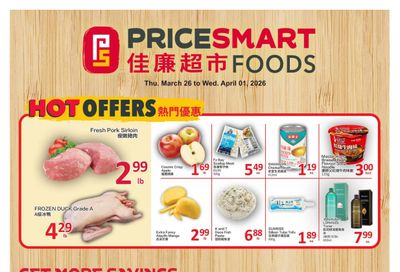 PriceSmart Foods Flyer March 26 to April 1