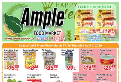 Ample Food Market (Brampton) Flyer March 27 to April 2