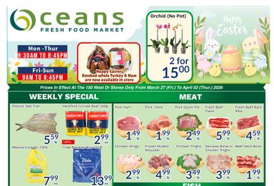 Oceans Fresh Food Market (Brampton) Flyer March 27 to April 2