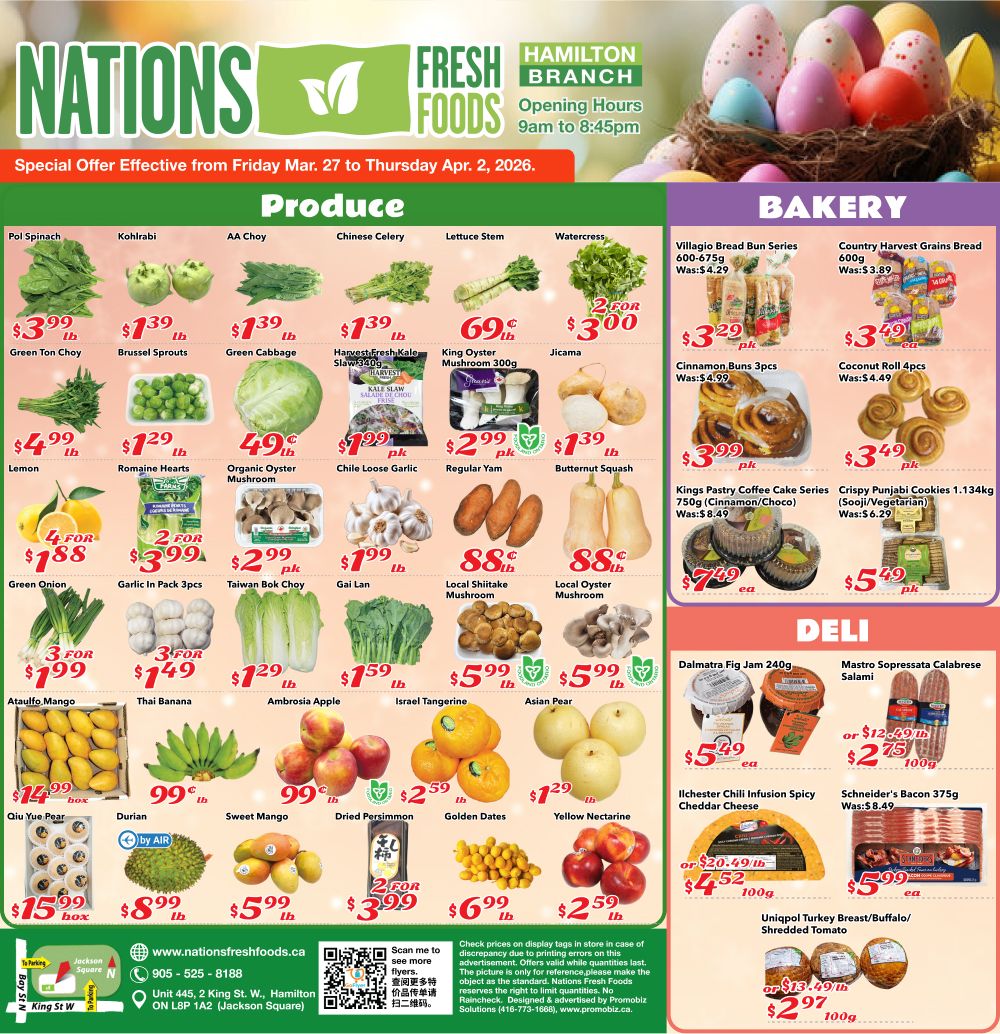 Nations Fresh Foods (Hamilton) Flyer March 27 to April 2