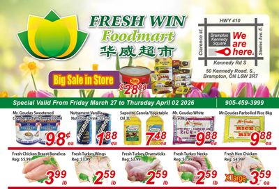 Fresh Win Foodmart Flyer March 27 to April 2