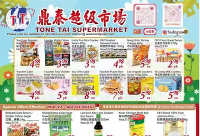 Tone Tai Supermarket Flyer March 27 to April 2