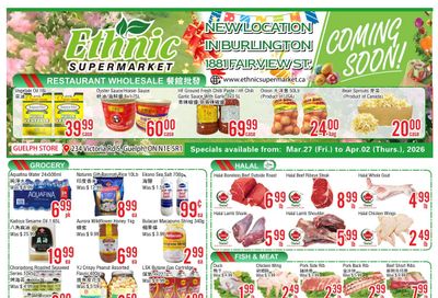 Ethnic Supermarket (Guelph) Flyer March 27 to April 2