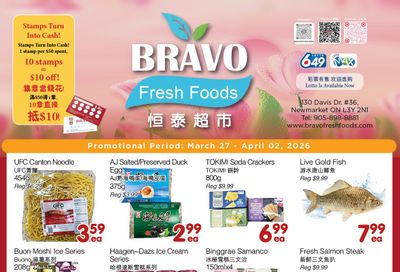 Bravo Fresh Foods Flyer March 27 to April 2