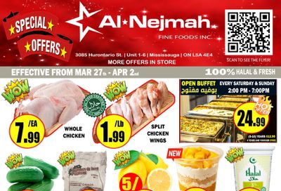 Alnejmah Fine Foods Inc. Flyer March 27 to April 2
