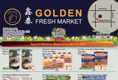 Golden Fresh Market Flyer March 27 to April 2