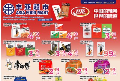 Asia Food Mart Flyer March 27 to April 2