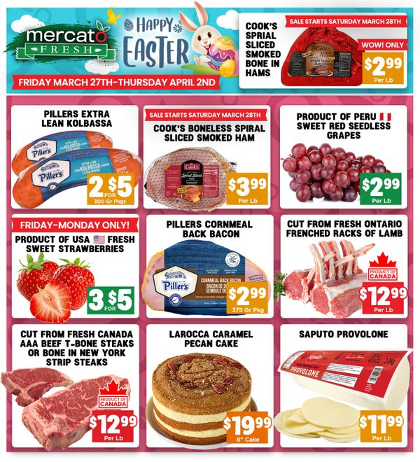 Mercato Fresh Flyer March 27 to April 2