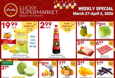 Lucky Supermarket (Surrey) Flyer March 27 to April 2
