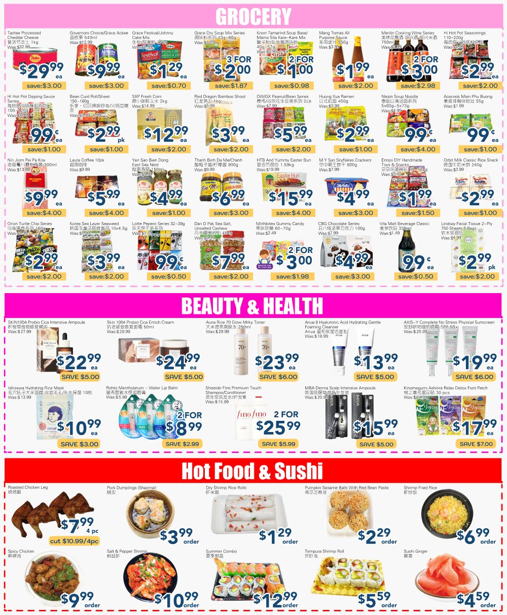 Oceans Fresh Food Market (Mississauga) Flyer March 27 to April 2