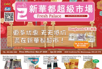Fresh Palace Supermarket Flyer March 27 to April 2