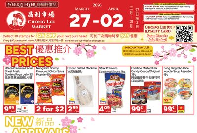 Chong Lee Market Flyer March 27 to April 2