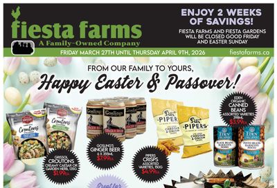 Fiesta Farms Flyer March 27 to April 9