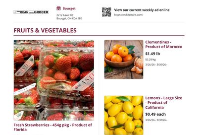 Mike Dean Local Grocer Flyer March 26 to April 2