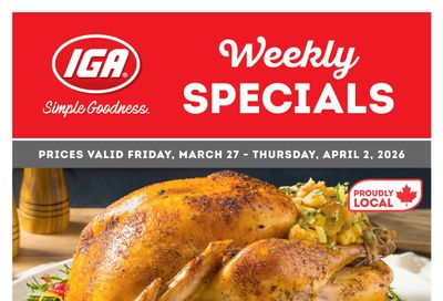 IGA Stores of BC Flyer March 27 to April 2
