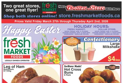 Fresh Market Foods Flyer March 27 to April 2