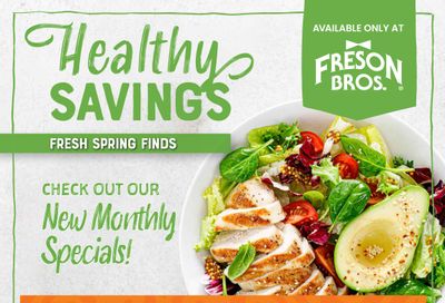 Freson Bros. Healthy Essentials Flyer March 27 to April 30