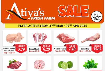 Atiya's Fresh Farm Flyer March 27 to April 2