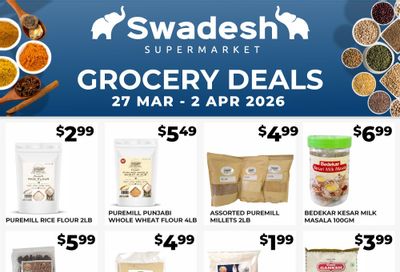 Swadesh Supermarket Flyer March 27 to April 2