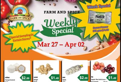 Farm And Spice Grocers Flyer March 27 to April 2