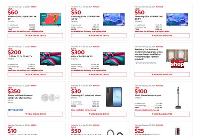 Costco (West, ON, Atlantic Canada) Warehouse Offers March 30 to April 12