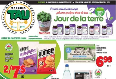 Marches Tau Flyer March 30 to May 3