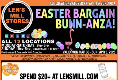 Len's Mill Stores Flyer March 30 to April 5